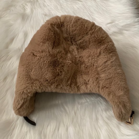 MICHAEL KORS Faux Fur Trapper Hat in Luggage Brown - Picture 2 of 5